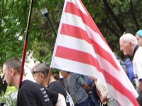 A múzeum előtt demonstrált a szegedi Jobbik 