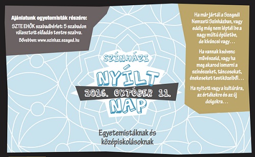 Színházi nyílt napot tartanak