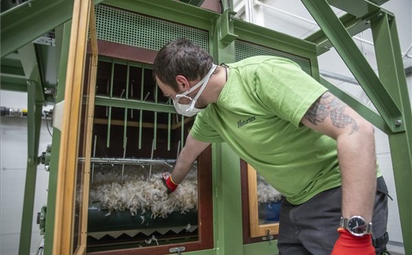 Munkahelyvédelmi bértámogatást vehetett át a Naturtex Gyapjú- és Tollfeldolgozó Kft.